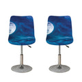 Night Sky And Moonlight Print Bar Stool Covers