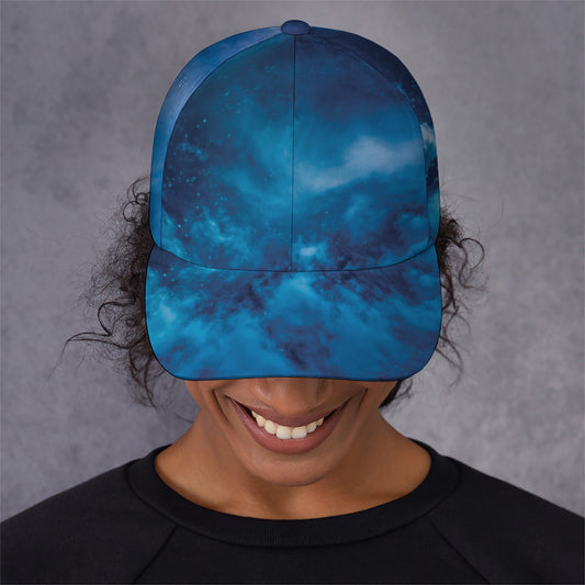 Night Sky And Moonlight Print Baseball Cap