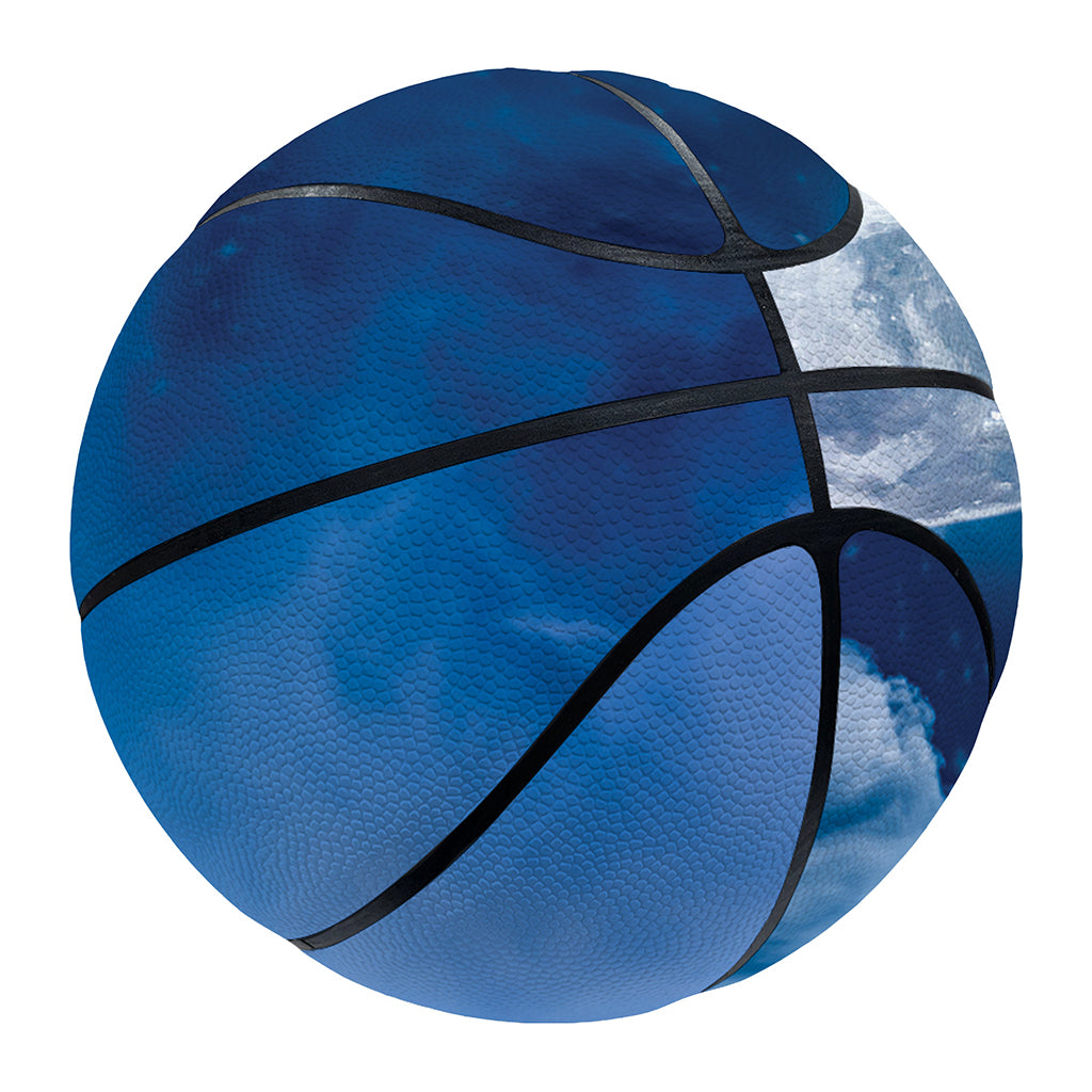 Night Sky And Moonlight Print Basketball
