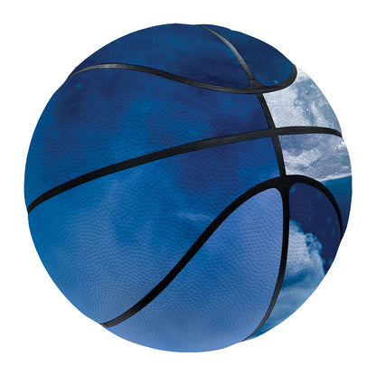 Night Sky And Moonlight Print Basketball