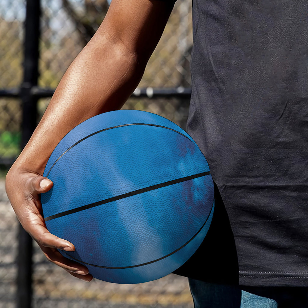 Night Sky And Moonlight Print Basketball