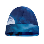 Night Sky And Moonlight Print Beanie