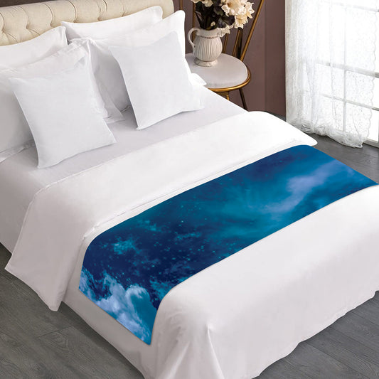 Night Sky And Moonlight Print Bed Runner
