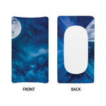 Night Sky And Moonlight Print Changing Pad Cover