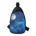 Night Sky And Moonlight Print Sling Bag