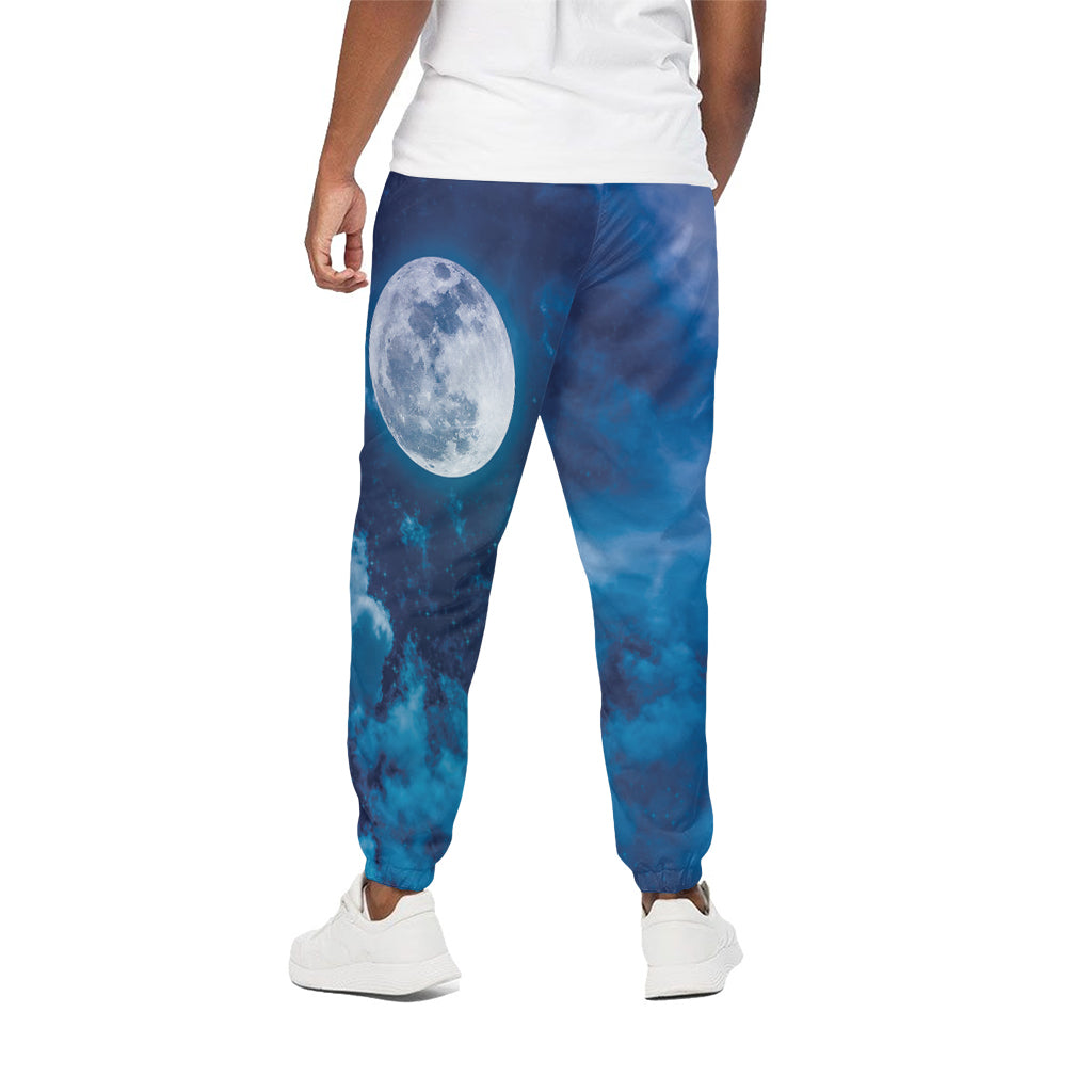 Night Sky And Moonlight Print Cotton Pants