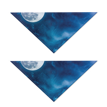 Night Sky And Moonlight Print Dog Bandana