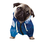 Night Sky And Moonlight Print Dog Zip Up Hoodie