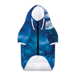 Night Sky And Moonlight Print Dog Zip Up Hoodie