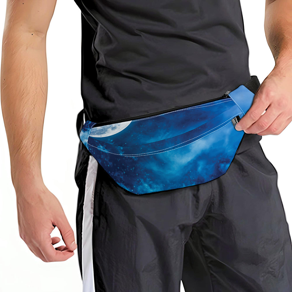 Night Sky And Moonlight Print Fanny Pack