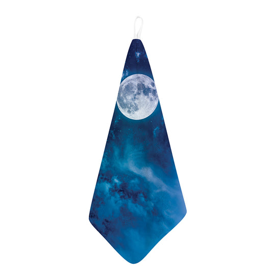 Night Sky And Moonlight Print Hand Towel