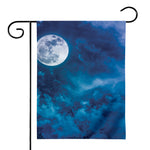 Night Sky And Moonlight Print House Flag