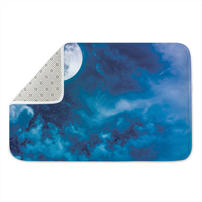 Night Sky And Moonlight Print Indoor Door Mat