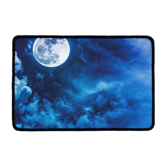 Night Sky And Moonlight Print Kitchen Mat