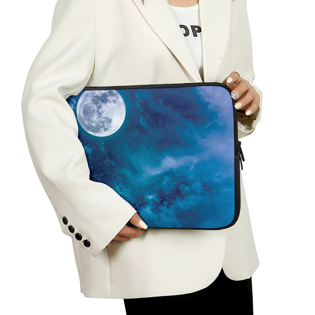 Night Sky And Moonlight Print Laptop Sleeve