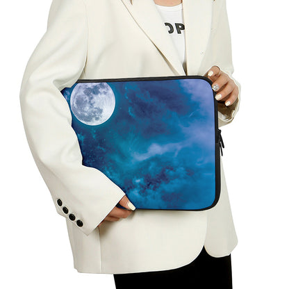 Night Sky And Moonlight Print Laptop Sleeve