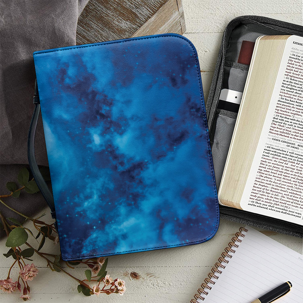 Night Sky And Moonlight Print Leather Bible Cover
