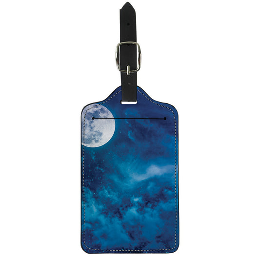 Night Sky And Moonlight Print Luggage Tag
