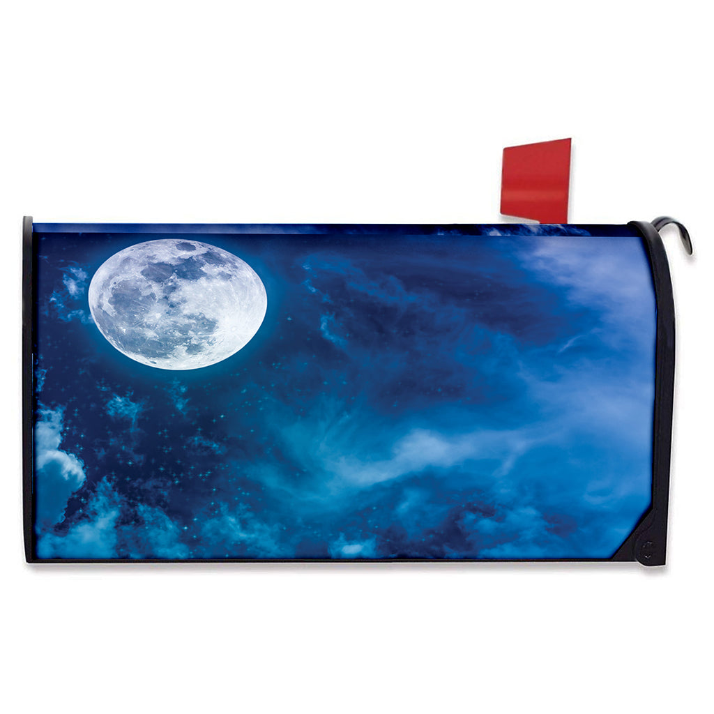 Night Sky And Moonlight Print Mailbox Cover