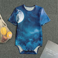 Night Sky And Moonlight Print Men's Bodysuit