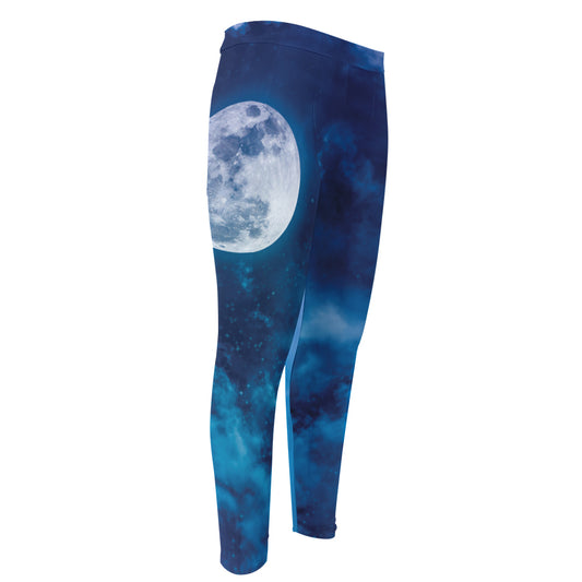Night Sky And Moonlight Print Men's Compression Pants