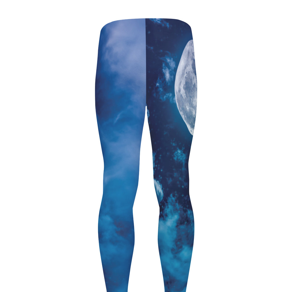 Night Sky And Moonlight Print Men's leggings