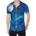 Night Sky And Moonlight Print Men's Shirt