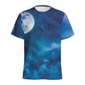 Night Sky And Moonlight Print Men's Athletic T-Shirt
