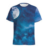 Night Sky And Moonlight Print Men's Sports T-Shirt