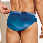 Night Sky And Moonlight Print Men's Swim Briefs