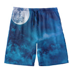 Night Sky And Moonlight Print Men's Swim Trunks