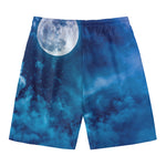 Night Sky And Moonlight Print Men's Swim Trunks