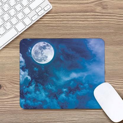 Night Sky And Moonlight Print Mouse Pad