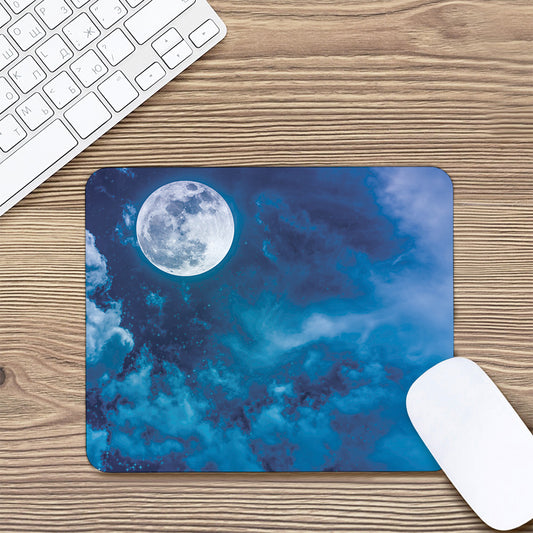 Night Sky And Moonlight Print Mouse Pad