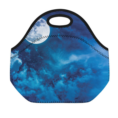 Night Sky And Moonlight Print Neoprene Lunch Bag
