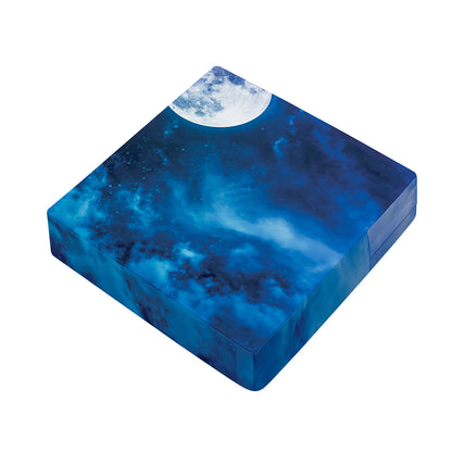 Night Sky And Moonlight Print Outdoor Seat Cushion Cover