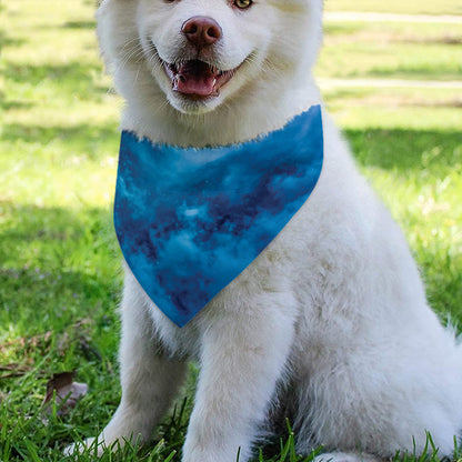 Night Sky And Moonlight Print Over The Collar Dog Bandana