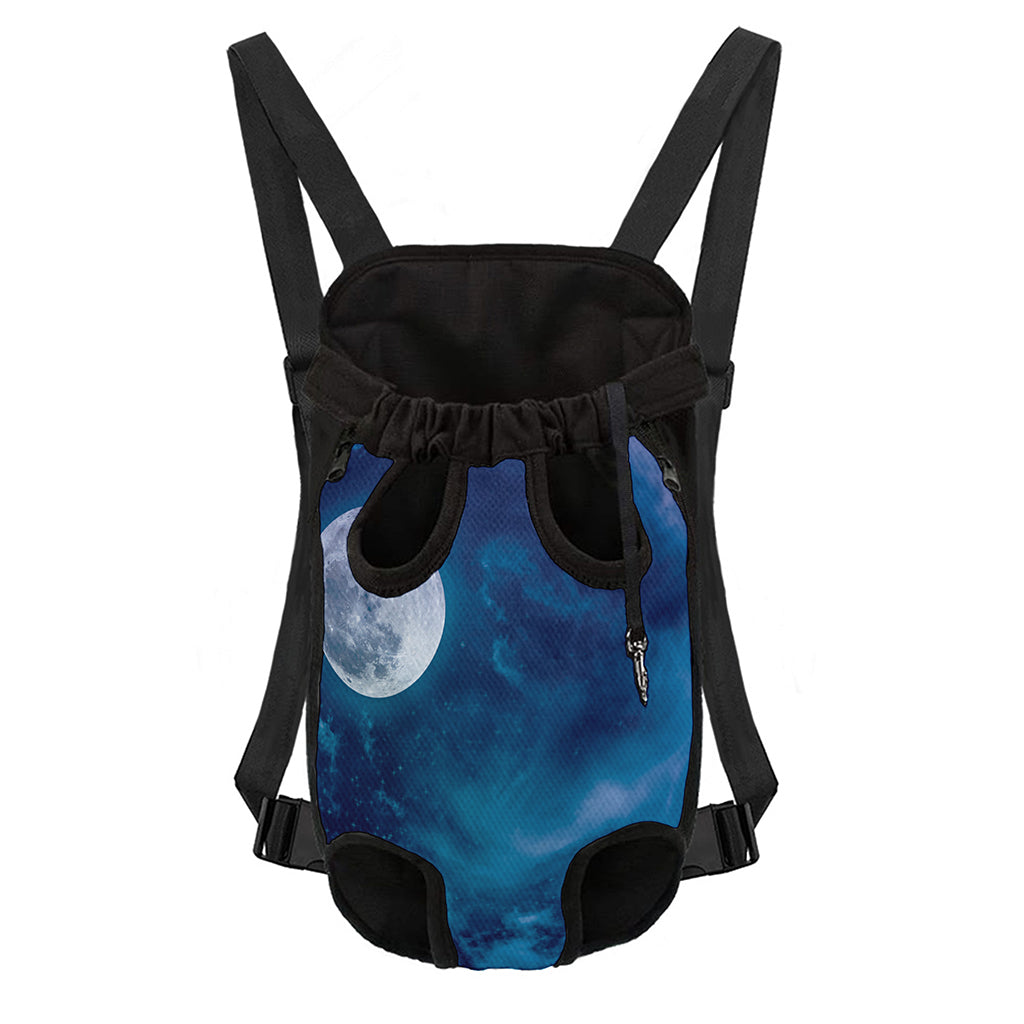 Night Sky And Moonlight Print Pet Carrier Backpack