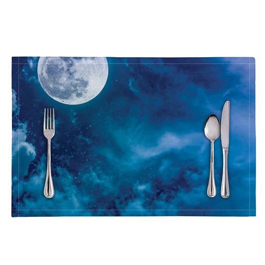 Night Sky And Moonlight Print Placemat