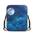 Night Sky And Moonlight Print Rectangular Crossbody Bag