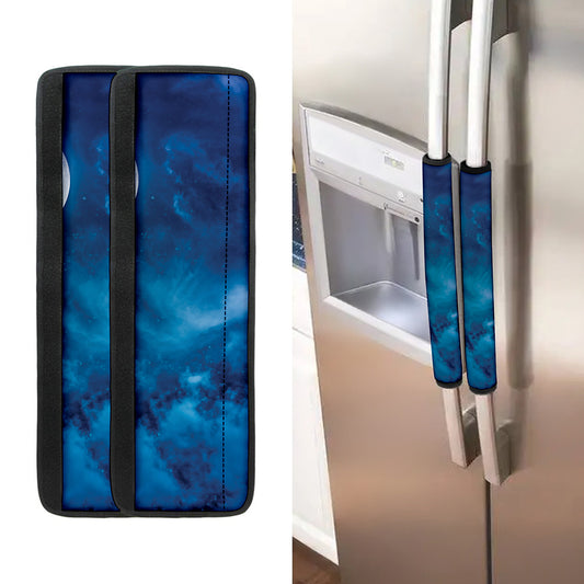 Night Sky And Moonlight Print Refrigerator Handle Covers