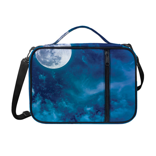 Night Sky And Moonlight Print Shoulder Strap Bible Bag