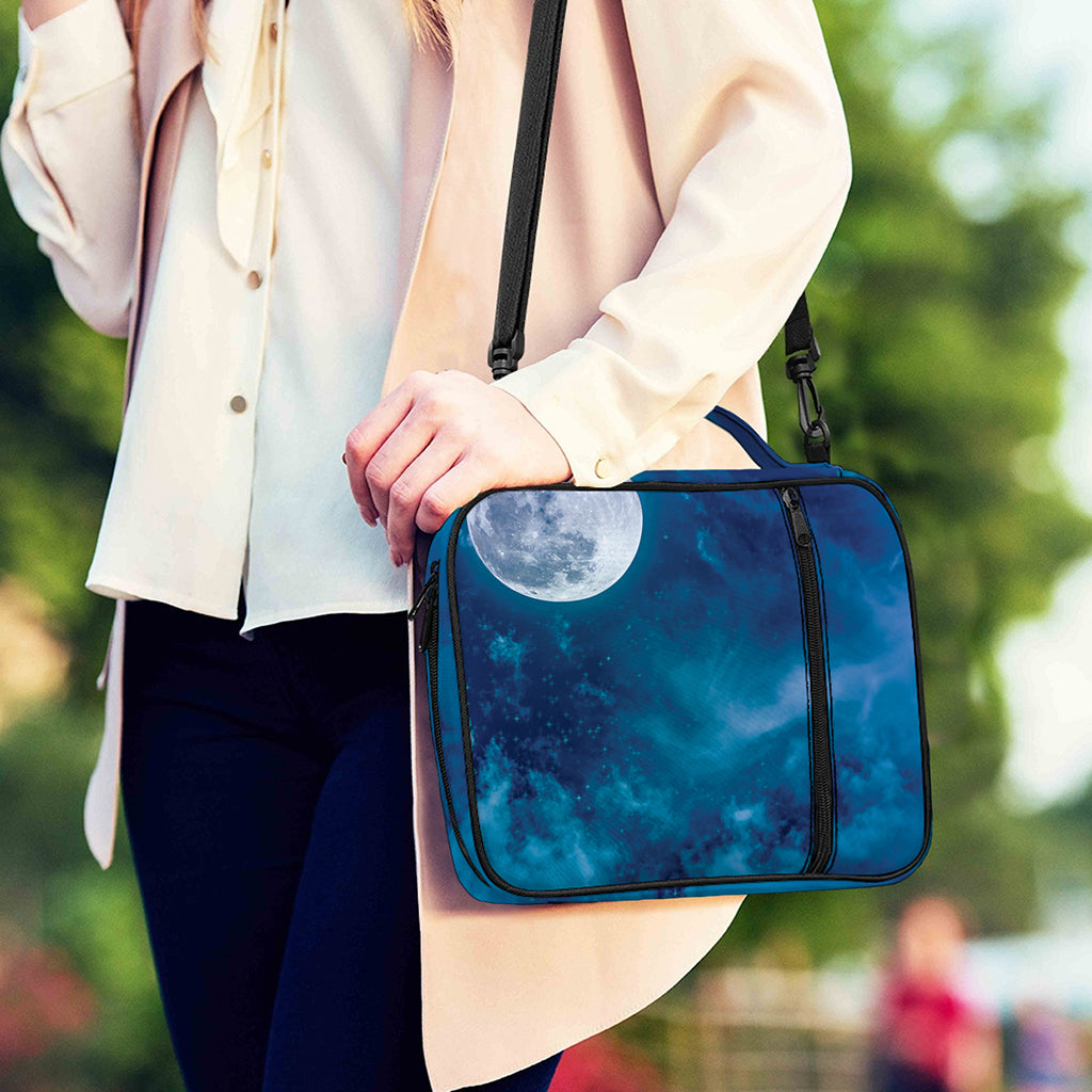 Night Sky And Moonlight Print Shoulder Strap Bible Bag