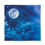 Night Sky And Moonlight Print Silk Bandana