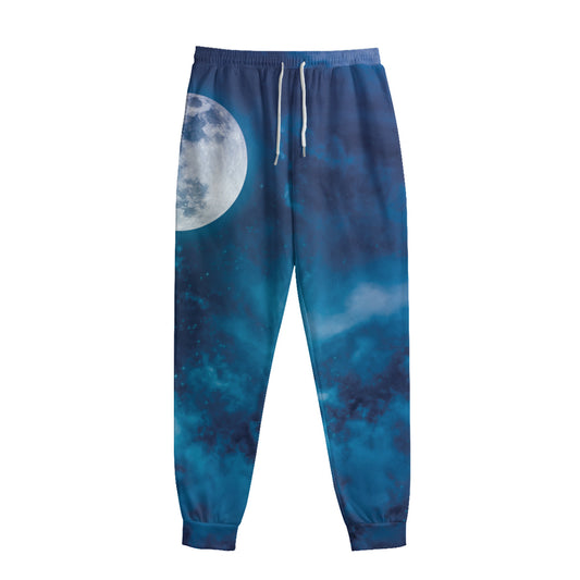 Night Sky And Moonlight Print Sweatpants