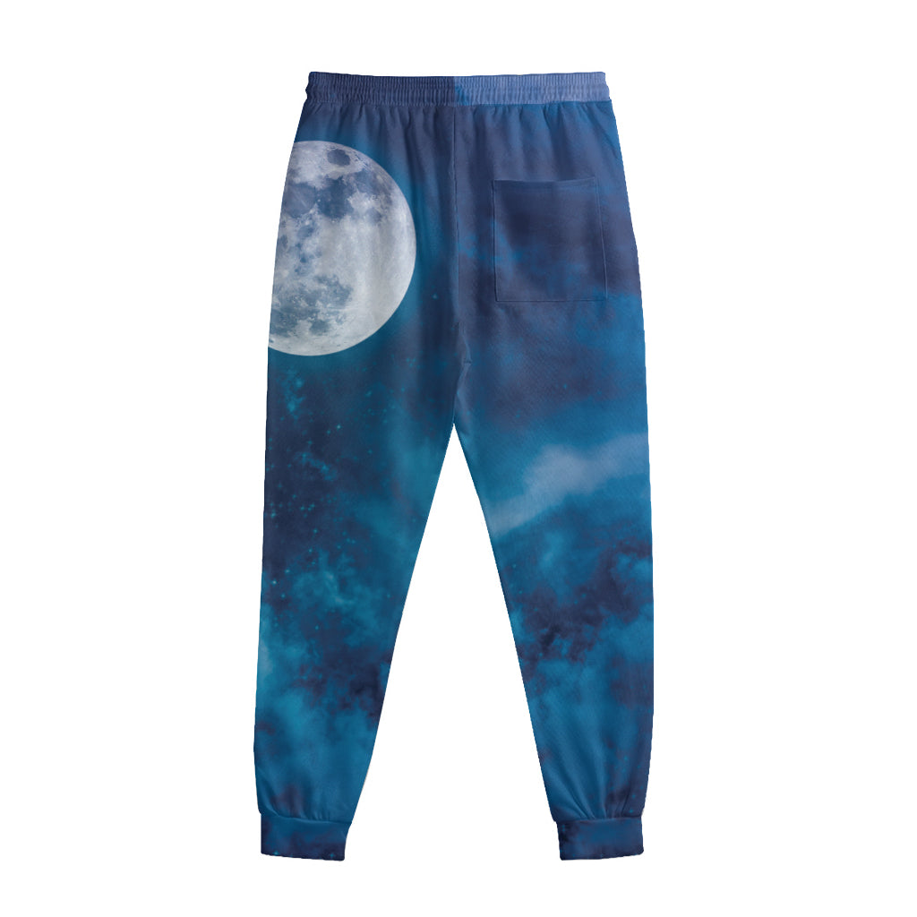 Night Sky And Moonlight Print Sweatpants