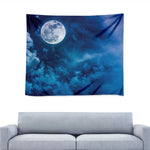 Night Sky And Moonlight Print Tapestry