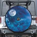 Night Sky And Moonlight Print Tire Cover With Camera Hole