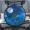 Night Sky And Moonlight Print Tire Cover With Camera Hole