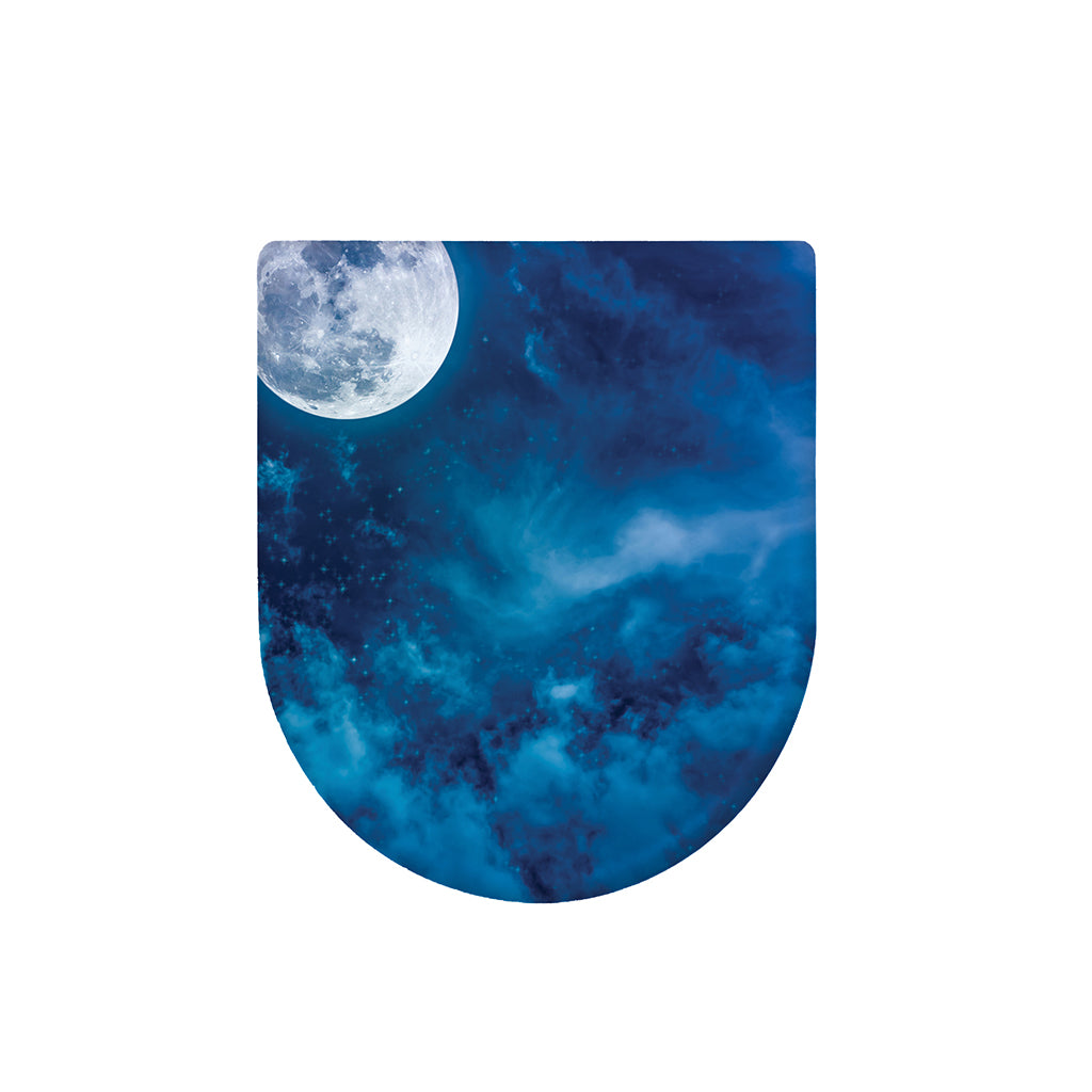 Night Sky And Moonlight Print Toilet Lid Cover
